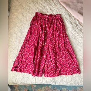 Vintage LLBean High-Waist Midi Skirt